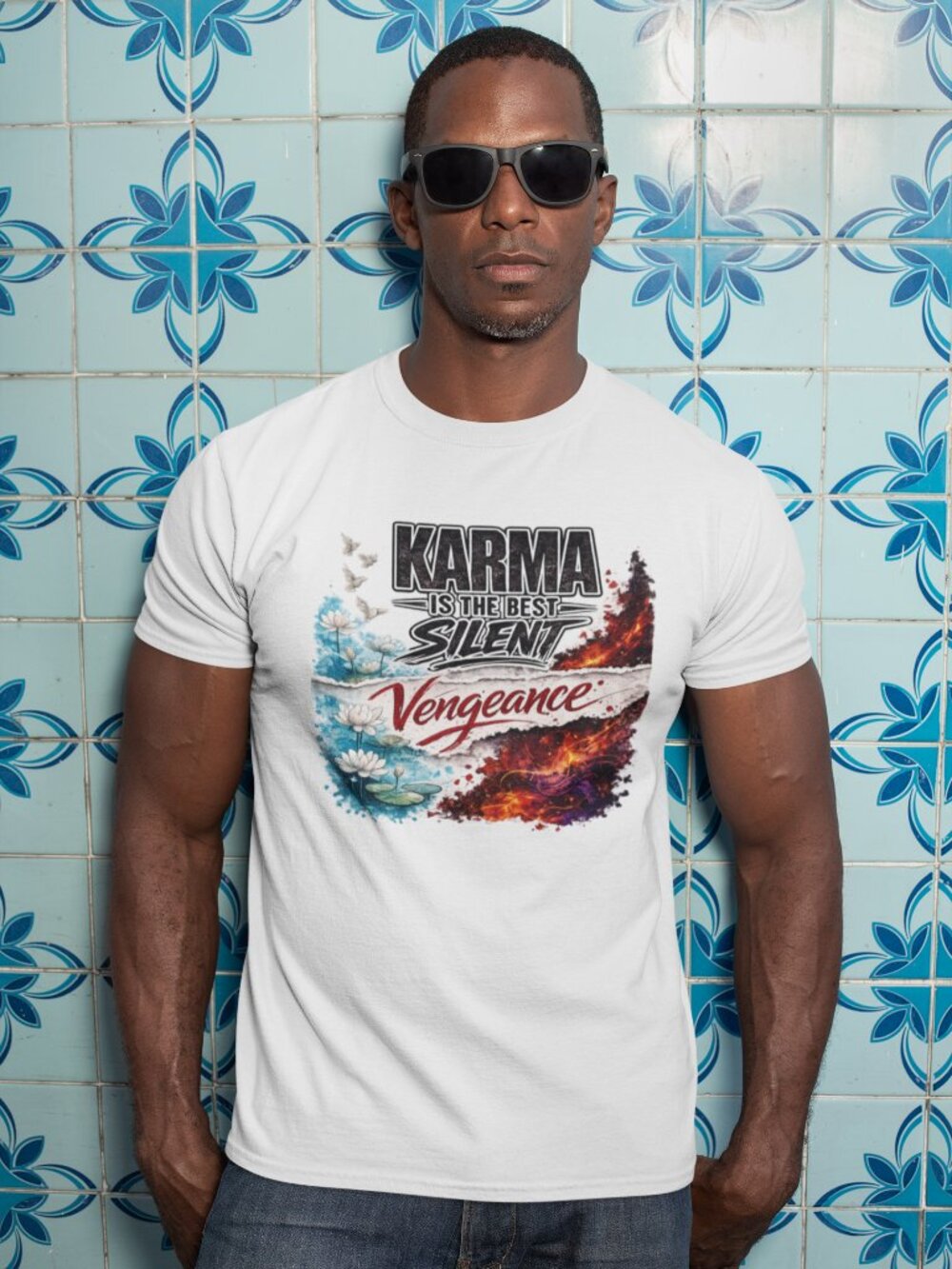 Karma Is the Best Silent Vengeance T-Shirt - Picture 6 of 12